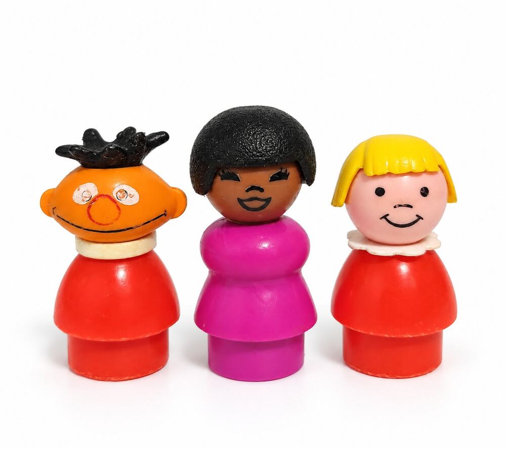 Vintage Fisher Price Little People Sesame Street Ernie Susan Prairie Dawn